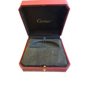 Cartier Red Jewelry Box Set Outer Box Velvet Interior Case Classic Gift Luxury